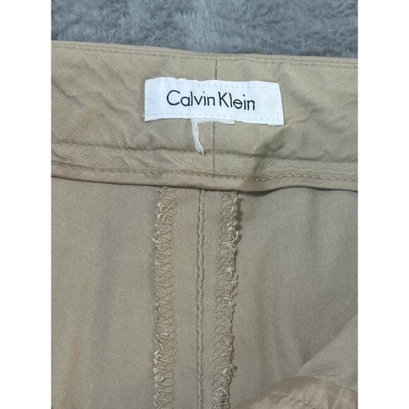 calvin klein Beige Stretchy Khaki Wrinkle Resistant Waist 15 Inches Size 6 Pants - Picture 3 of 7